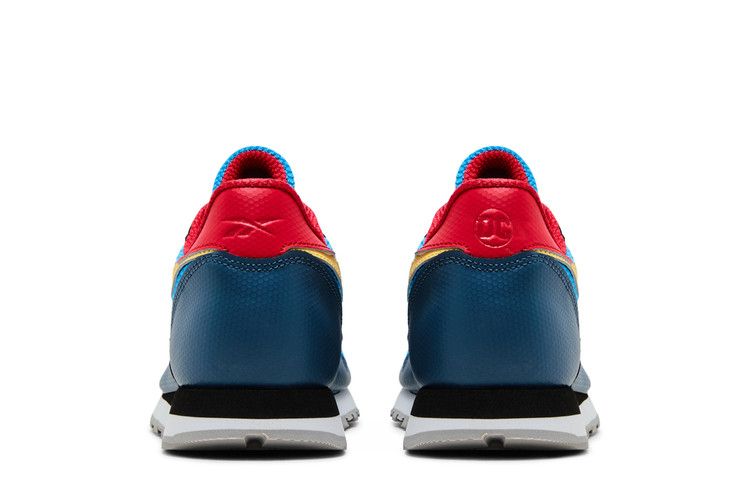 DC Comics x Reebok Classic Leather Big Kid 'Superboy and Supergirl' — Upbeat Blue/Redtastic/Hazy Yellow