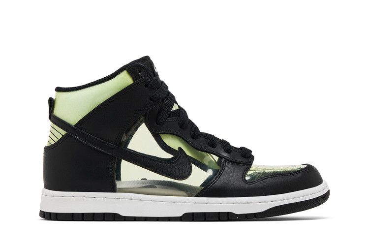 Comme des Garçons x Nike Dunk High Retro 'Clear' — Black/Black-White (2)