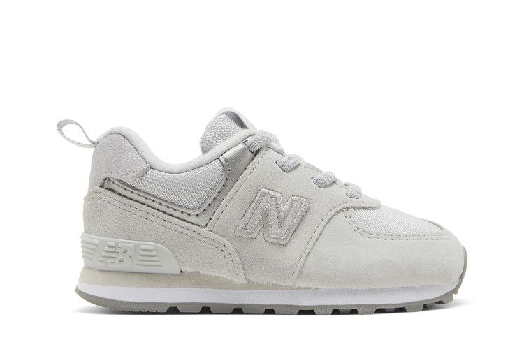 New Balance 574 Bungee Lace Toddler Wide 'Summer Fog' — Summer Fog/Silver Metallic