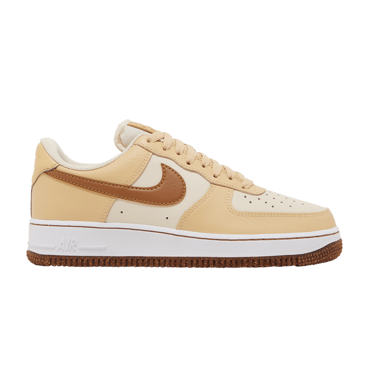 Nike Air Force 1 '07 LV8 EMB 'Inspected By Swoosh' — Pearl White/Sesame/White/Ale Brown