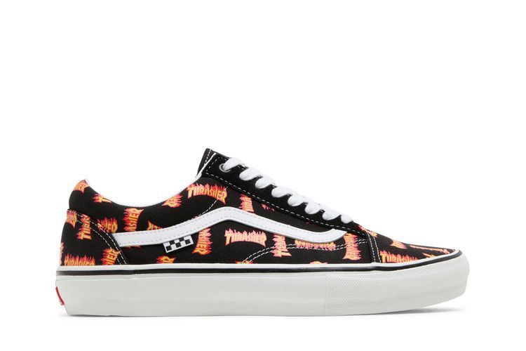 Thrasher x Vans Skate Old Skool 'Allover Thrasher Logo' — Black/Multi