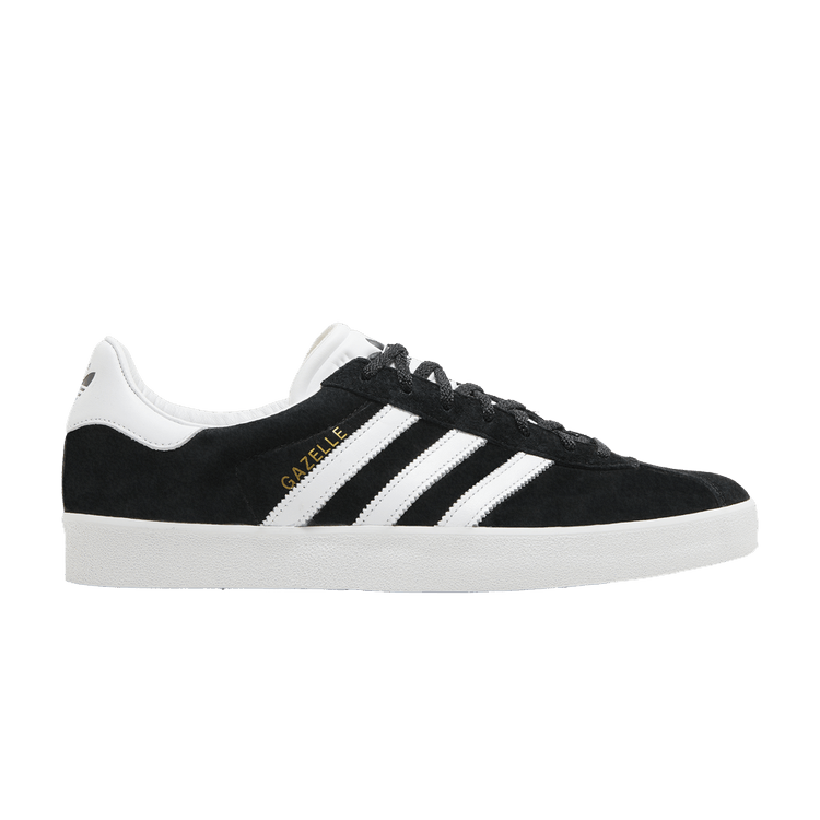 adidas Gazelle 85 'Black White' — Core Black/Cloud White/Gold Metallic