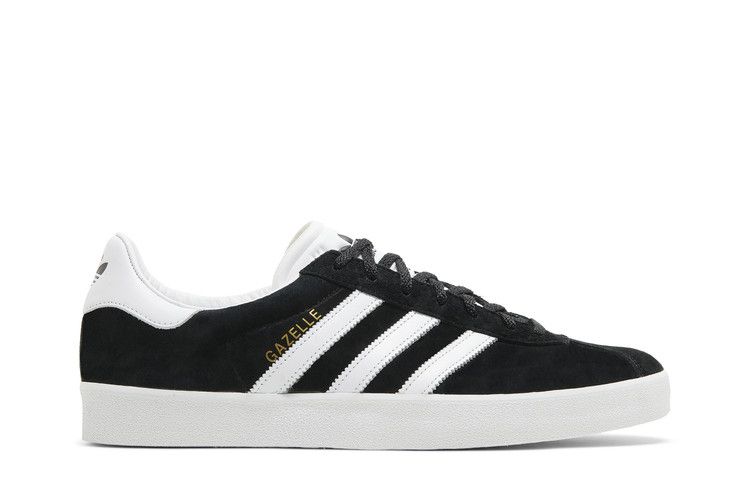 adidas Gazelle 85 'Black White' — Core Black/Cloud White/Gold Metallic