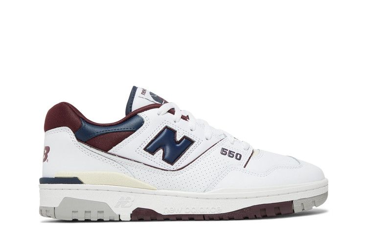 New Balance 550 'Burgundy Natural Indigo' — White/Burgundy/Natural Indigo