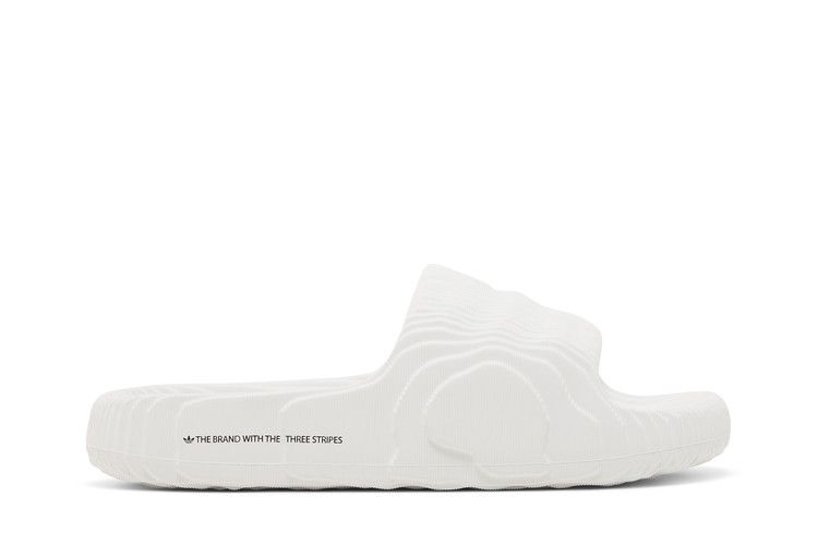 adidas Adilette 22 Slides 'Crystal White' — Crystal White/Crystal White/Core Black