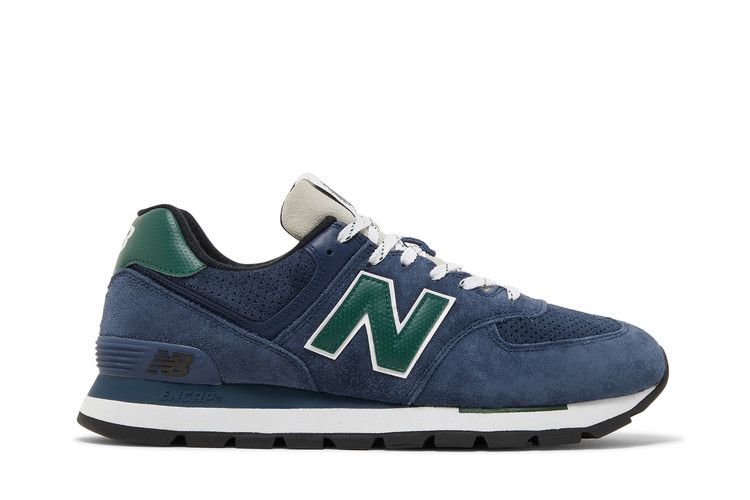 New Balance 574 Rugged 'Navy Green' — Grey/Green