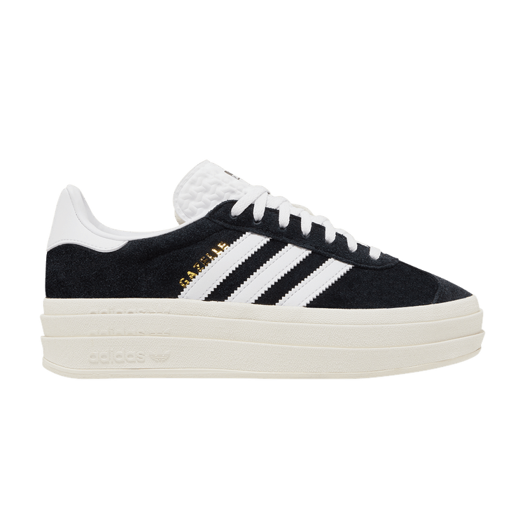 adidas Wmns Gazelle Bold 'Black White' — Core Black/Cloud White/Core White