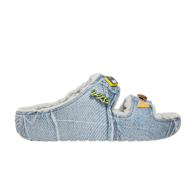 SZA x Crocs Classic Cozzzy Sandal 'Denim' — Denim