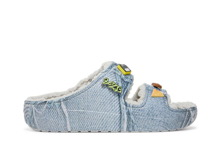 SZA x Crocs Classic Cozzzy Sandal 'Denim' — Denim