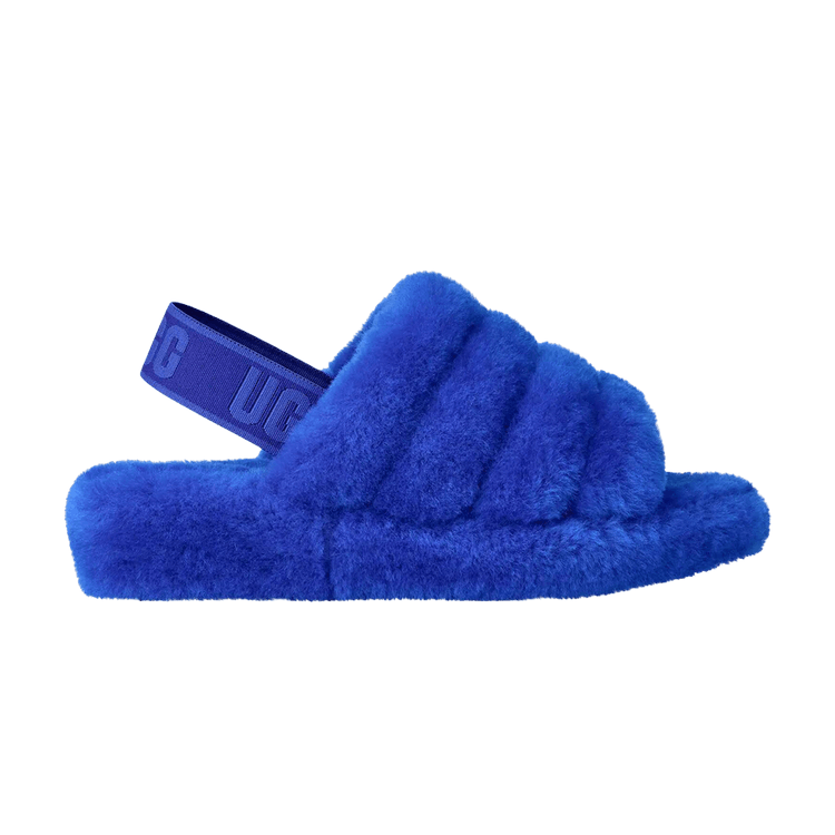 UGG Wmns Fluff Yeah Slide 'Regal Blue Dazzling Blue' — Regal Blue/Dazzling Blue