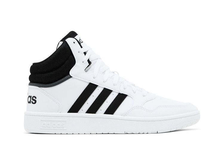 adidas Hoops 3.0 Mid 'White Black' — Core Black/Core Black/Cloud White