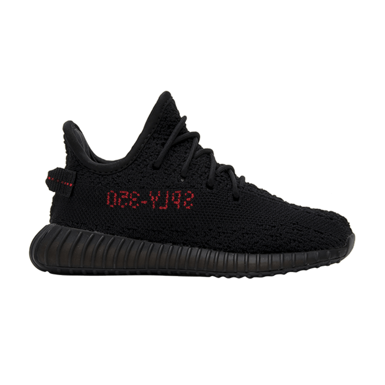 adidas Yeezy Boost 350 V2 Infant 'Bred' — Core Black/Core Black/Red