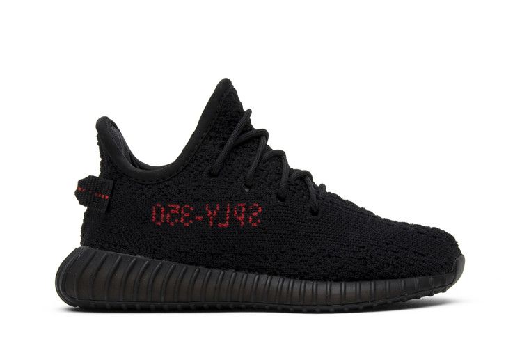 adidas Yeezy Boost 350 V2 Infant 'Bred' — Core Black/Core Black/Red