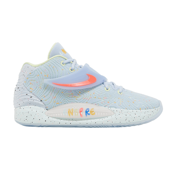 Enspire x Nike KD 14 'Friends & Family - Light Marine' — Light Marine/Bright Crimson