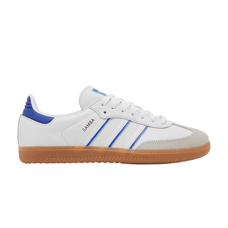 adidas Samba 'White Lucid Blue' — Cloud White/Lucid Blue/Gum