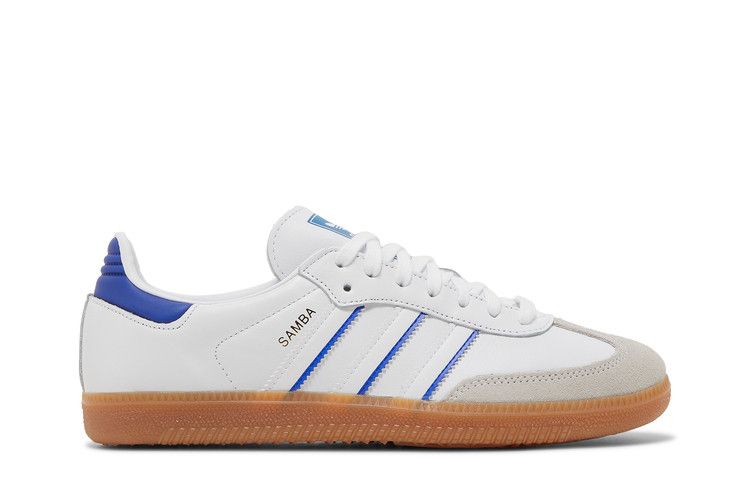 adidas Samba 'White Lucid Blue' — Cloud White/Lucid Blue/Gum