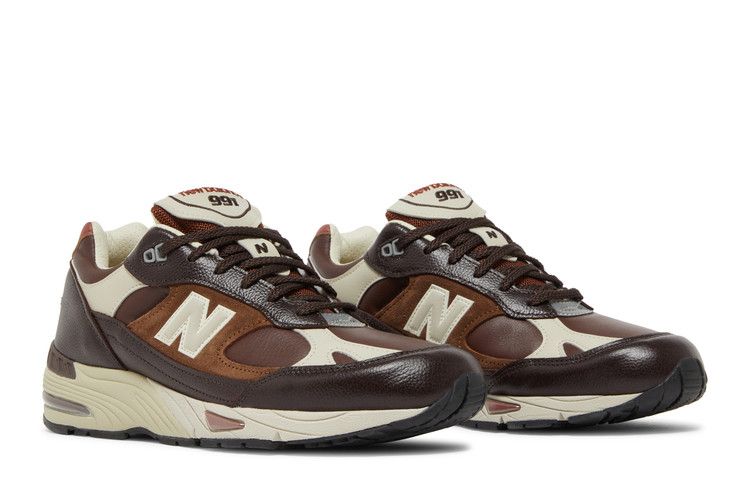 New Balance 991 Made in England 'French Roast' — Earth/French Roast/Feather Grey