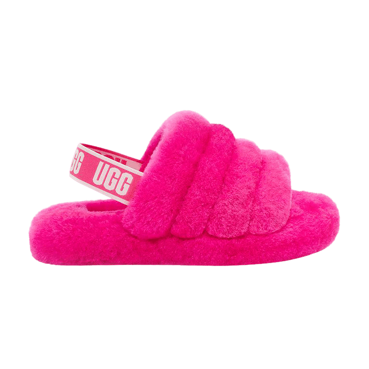 UGG Fluff Yeah Slide Kids 'Fuchsia' — Fuchsia