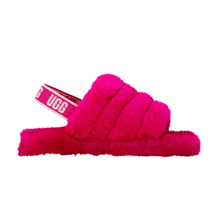UGG Fluff Yeah Slide Kids 'Rock Rose' — Rock Rose/Rock Rose