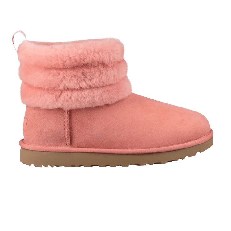 UGG Wmns Classic Mini Fluff Quilted Boot 'Lined Pink' — Lined Pink