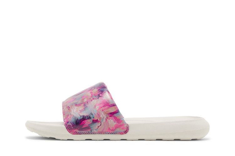 Nike Wmns Victori One Slide 'Floral' — Cosmic Fuchsia/Light Bone/Mineral Teal/White