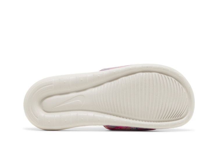 Nike Wmns Victori One Slide 'Floral' — Cosmic Fuchsia/Light Bone/Mineral Teal/White