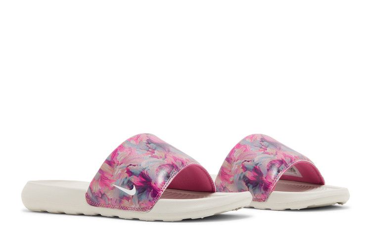 Nike Wmns Victori One Slide 'Floral' — Cosmic Fuchsia/Light Bone/Mineral Teal/White