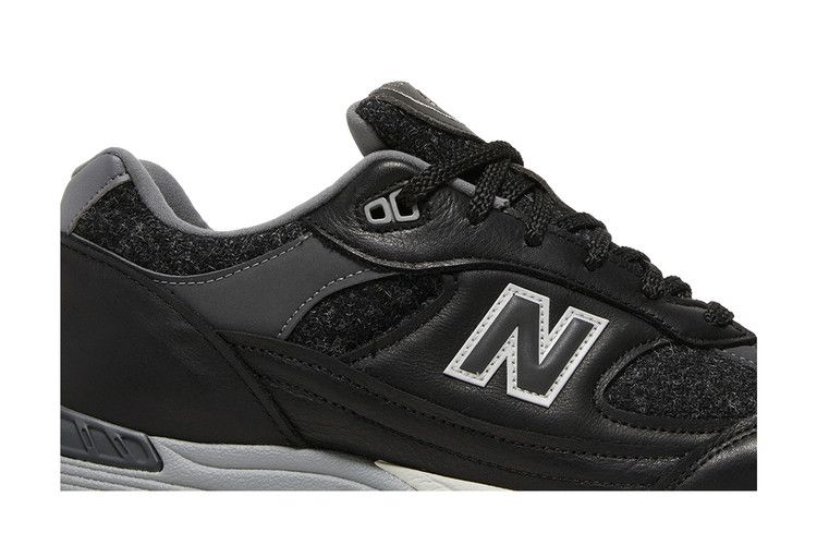 New Balance 991 Made in England 'Harris Tweed' — Black/Magnet/Smoked Pearl