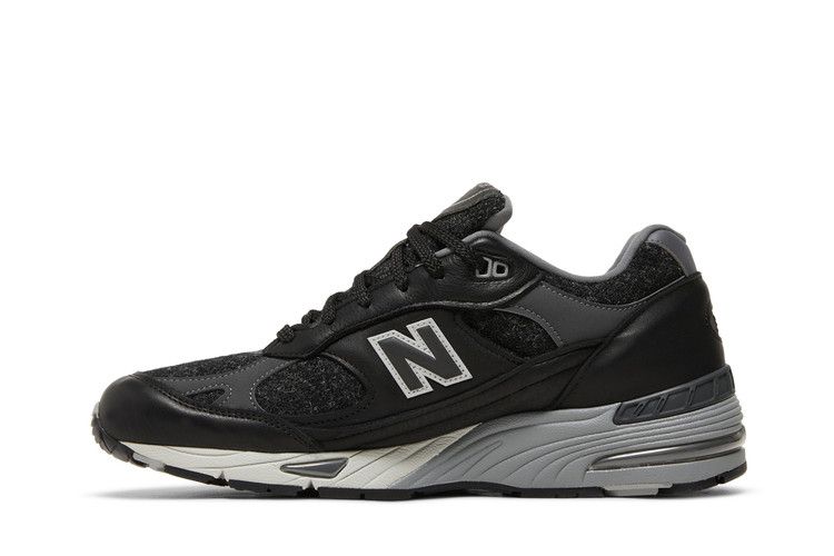 New Balance 991 Made in England 'Harris Tweed' — Black/Magnet/Smoked Pearl