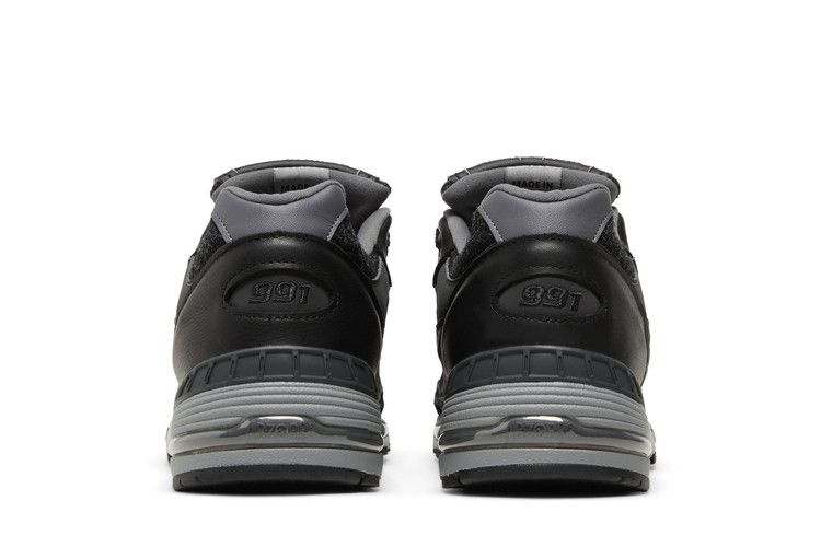 New Balance 991 Made in England 'Harris Tweed' — Black/Magnet/Smoked Pearl