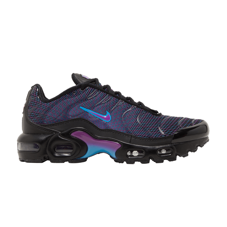 Nike Air Max Plus GS 'Spirograph' — Black/Baltic Blue/Vivid Purple
