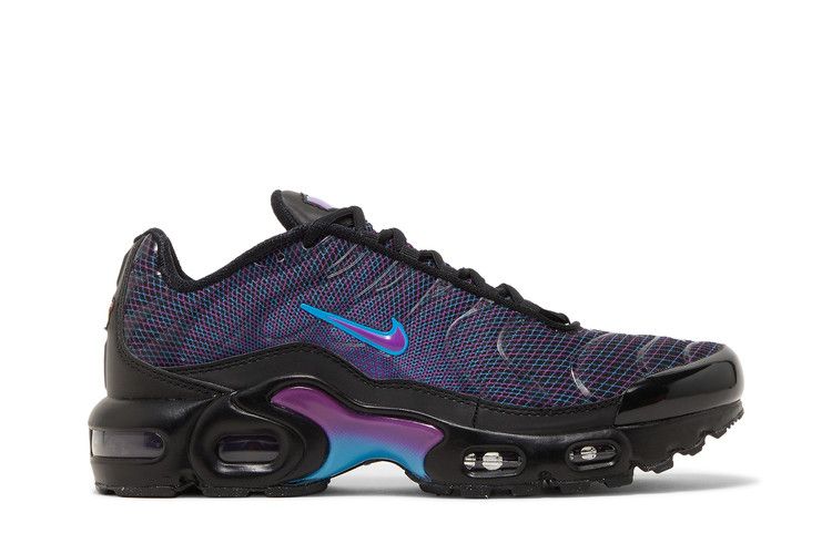 Nike Air Max Plus GS 'Spirograph' — Black/Baltic Blue/Vivid Purple (2)