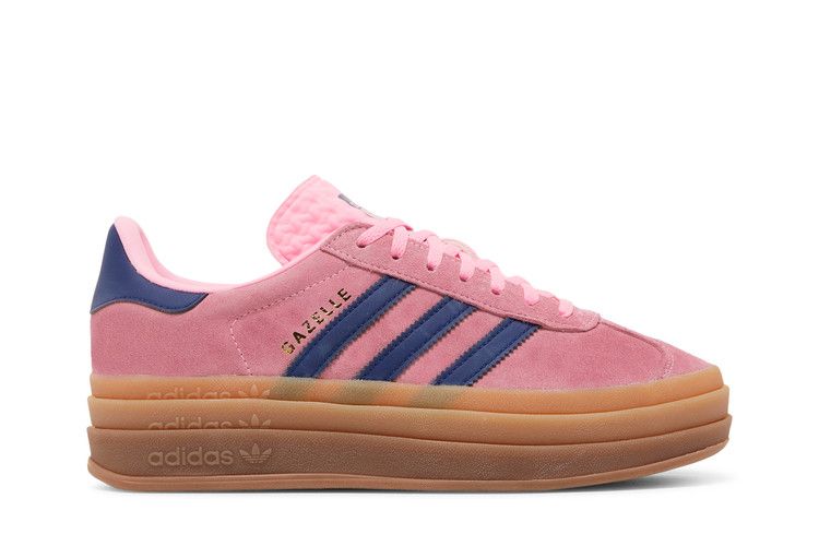 adidas Wmns Gazelle Bold 'Pink Glow Gum' — Pink Glow/Victory Blue/Gum