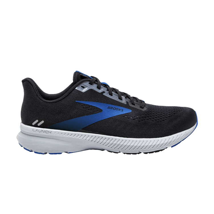 Brooks Launch 8 2E Wide 'Black Blue' — Black/Grey/Blue