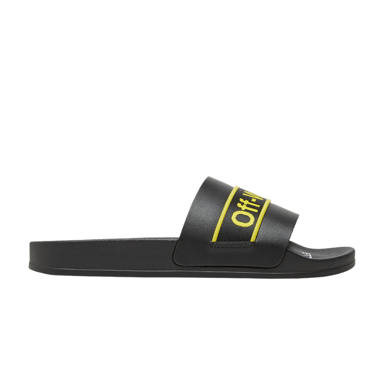 Off-White Industrial Sliders 'Black Yellow' — Black/Yellow
