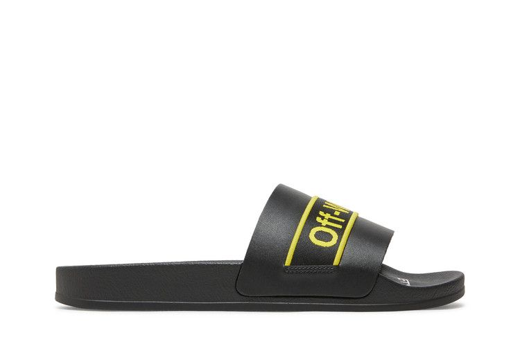 Off-White Industrial Sliders 'Black Yellow' — Black/Yellow