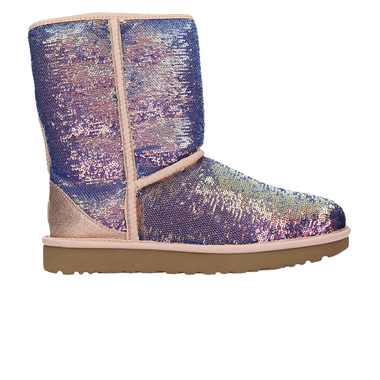 UGG Wmns Classic Short 'Cosmos Sequin - Quartz' — Quartz