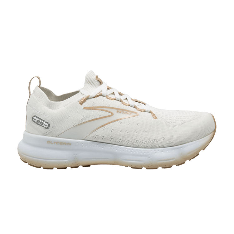 Brooks Glycerin StealthFit 20 'White Khaki' — White/Khaki