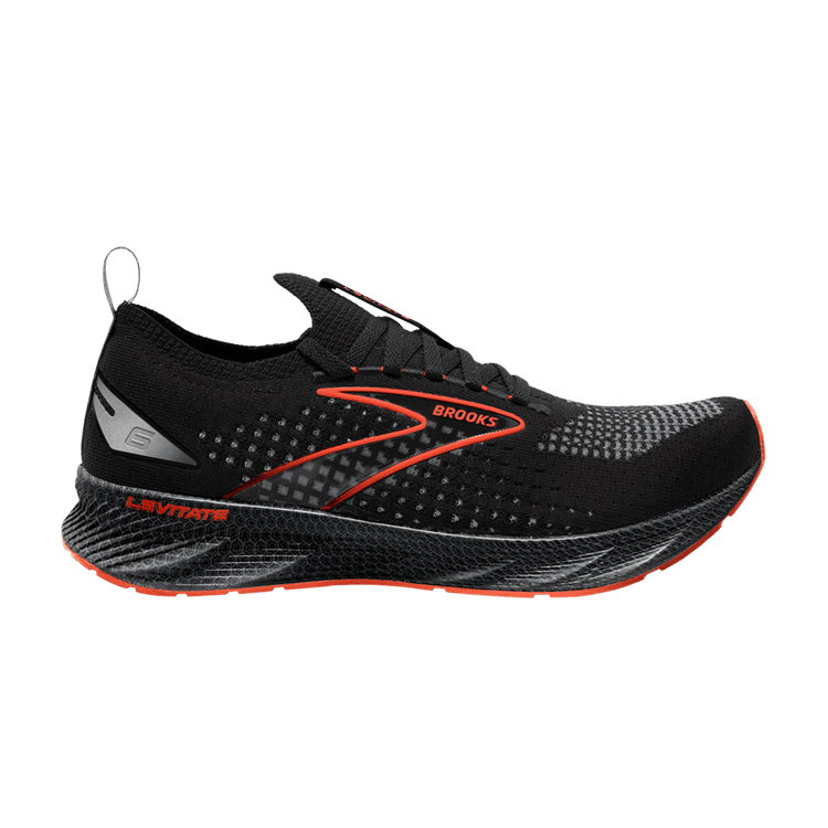 Brooks Levitate StealthFit 6 'Black Spicy Orange' — Black/Spicy Orange