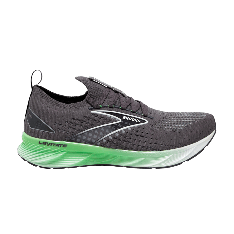 Brooks Levitate StealthFit 6 'Blackened Pearl Green' — Blackened Pearl/Green/White