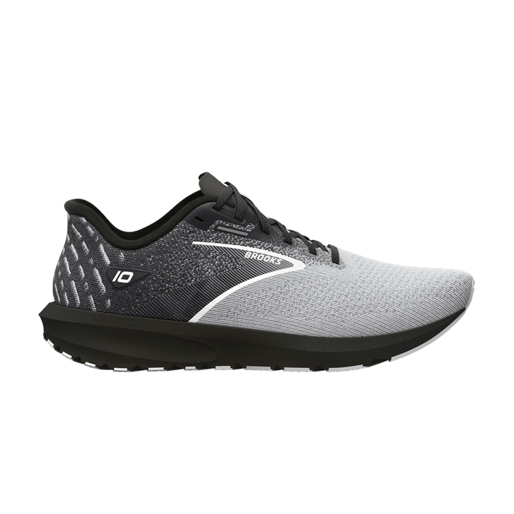 Brooks Launch 10 2E Wide 'Blackened Pearl' — Black/Blackened Pearl/White
