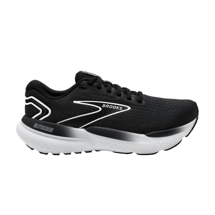 Brooks Glycerin 21 2E Wide 'Black Grey White ' — Black/Grey/White