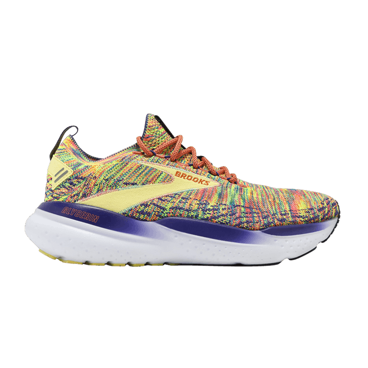 Brooks Glycerin Stealthfit 21 'Handspun - Charlock Spectrum' — Persimmon/Charlock/Spectrum