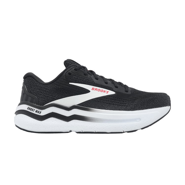Brooks Ghost Max 2 'Black White Fiery Red' — Black/White/Fiery Red
