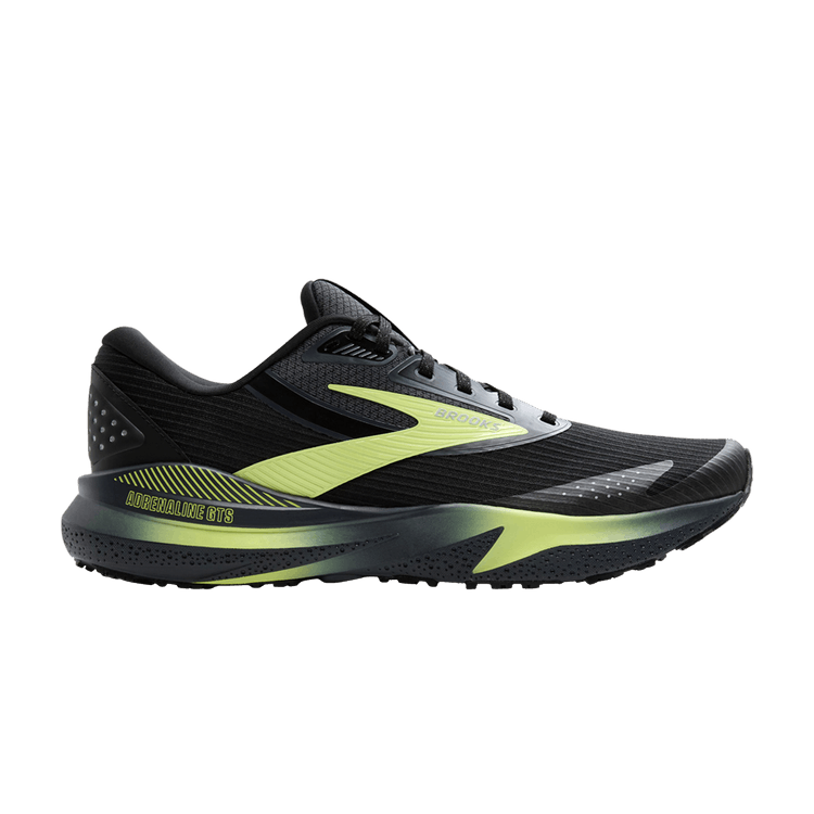 Brooks Adrenaline GTS 24 Weatherized 'Black New Yellow' — Black/Ebony/New Yellow