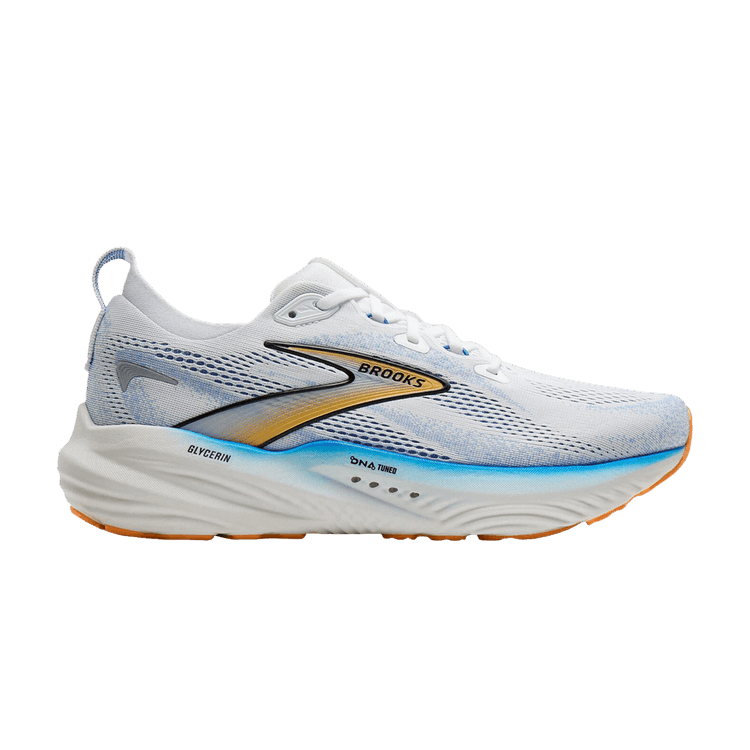 Brooks Glycerin 22 'White Cobalt Orange' — White/Cobalt/Orange