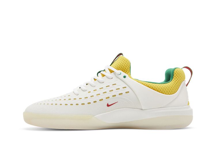 Nike Zoom Nyjah 3 Premium SB 'Rastafarian' — Summit White/Tour Yellow/Lucky Green/Black
