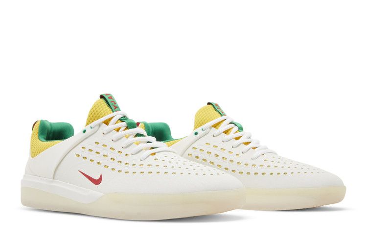 Nike Zoom Nyjah 3 Premium SB 'Rastafarian' — Summit White/Tour Yellow/Lucky Green/Black