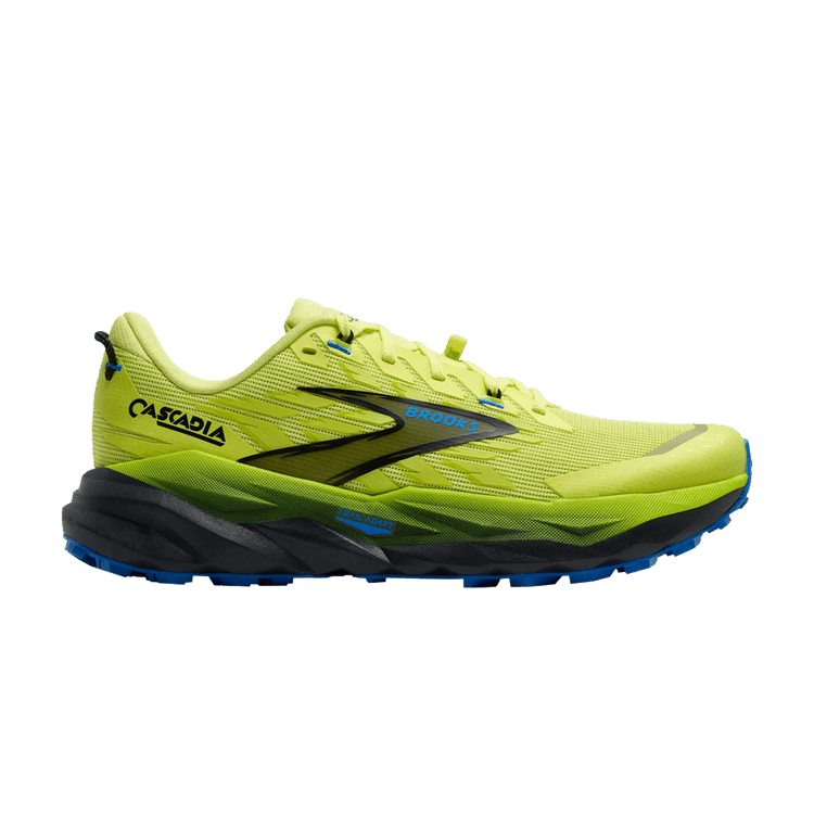 Brooks Cascadia 19 'Sunny Lime Blue' — Sunny Lime/Black/Blue