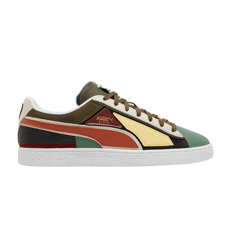 Puma Suede 'Layers - Deep Olive Warm Chestnut' — Deep Forest/Warm Chestnut/Deep Olive